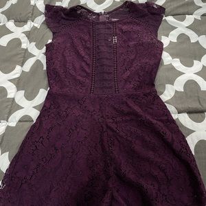 Purple Lace Romper